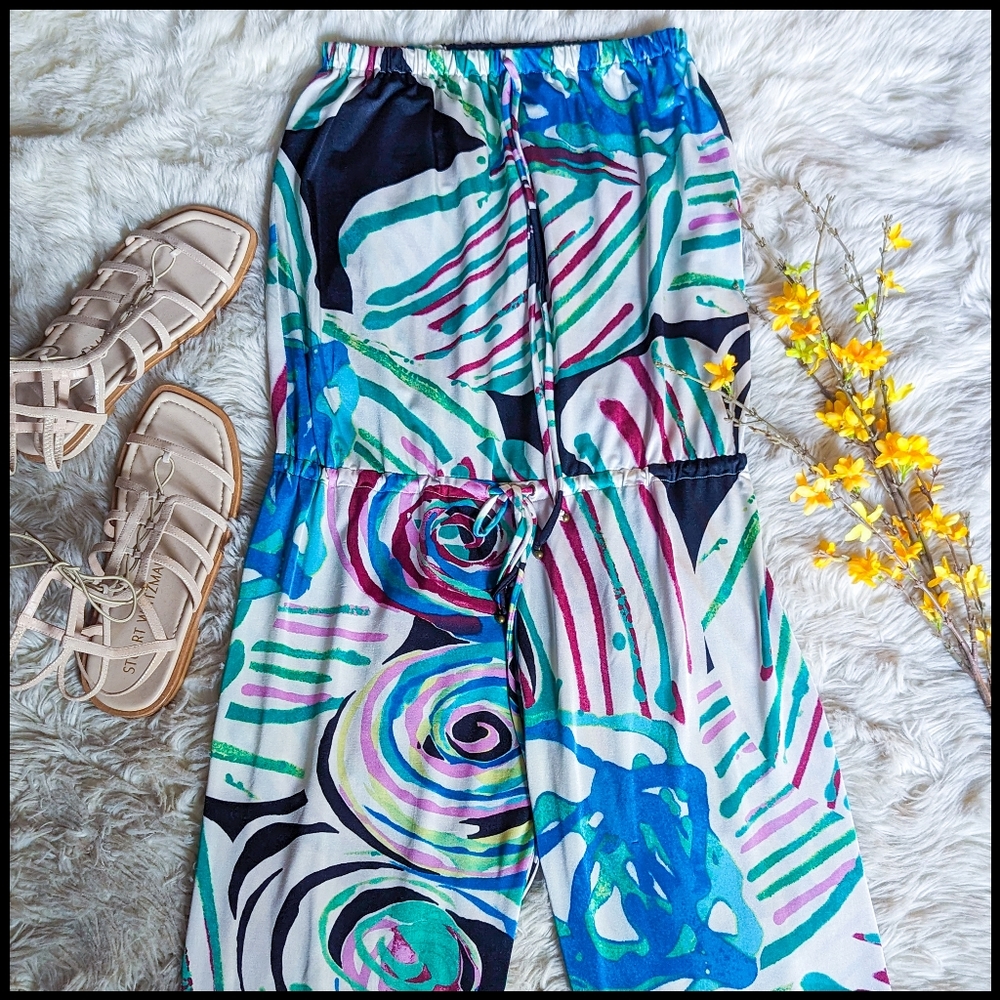Euc Alexis Abstract Print Jumpsuit - image 1